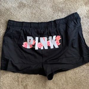 Pink sleep shorts